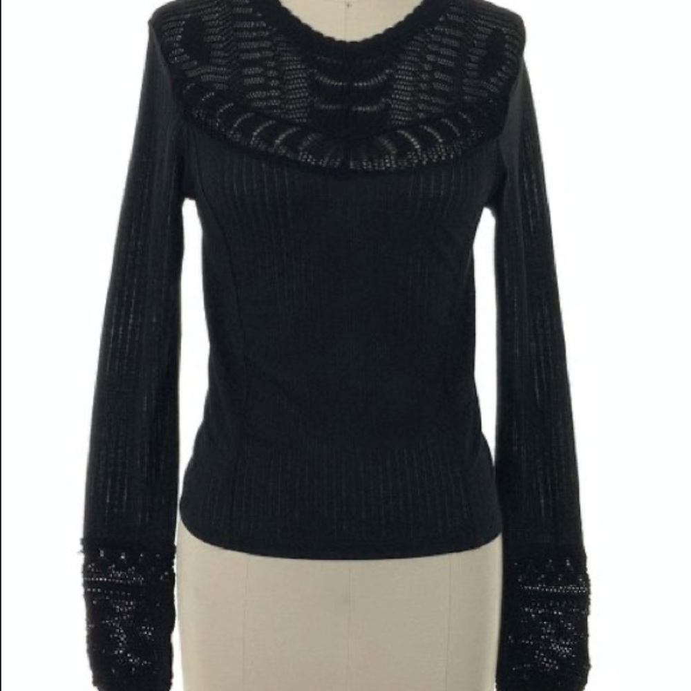 Free People Pointelle Ribbed Colette top